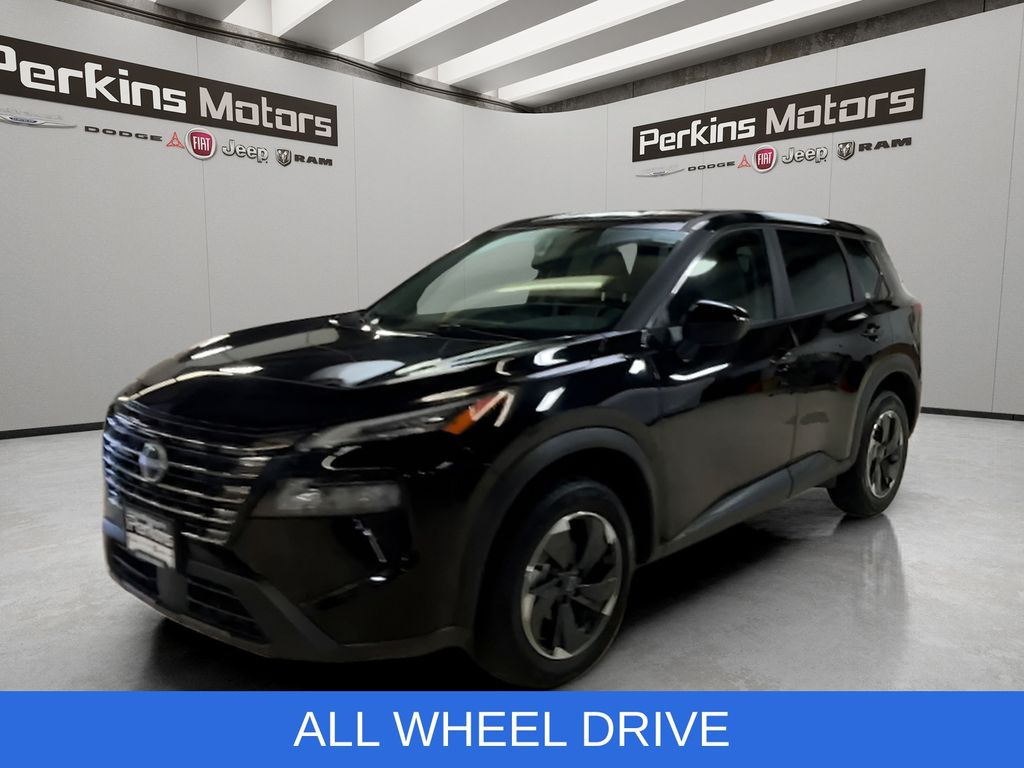 Super Black 2025 Nissan Rogue SUV / Crossover All-Wheel Drive Continuously Variable Transmission
