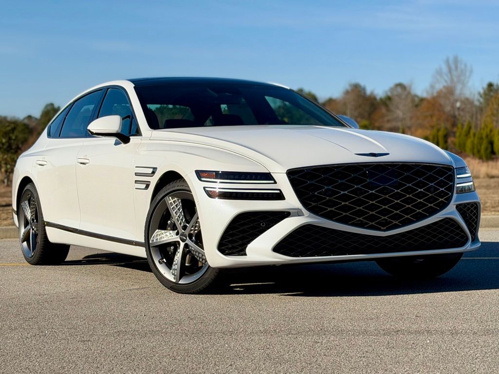 Uyuni White 2026 Genesis G80 2.5T Sport Prestige AWD Sedan All-Wheel Drive 8-Speed Automatic