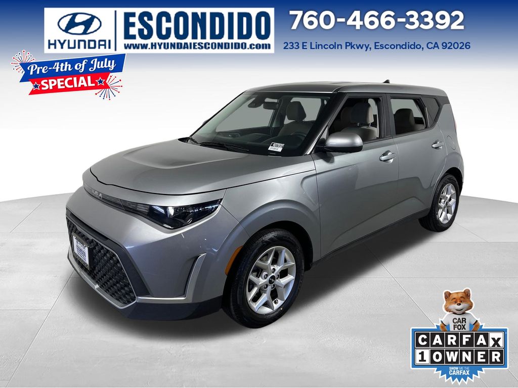 Steel Gray 2023 Kia Soul SUV / Crossover Front-Wheel Drive Continuously Variable Transmission