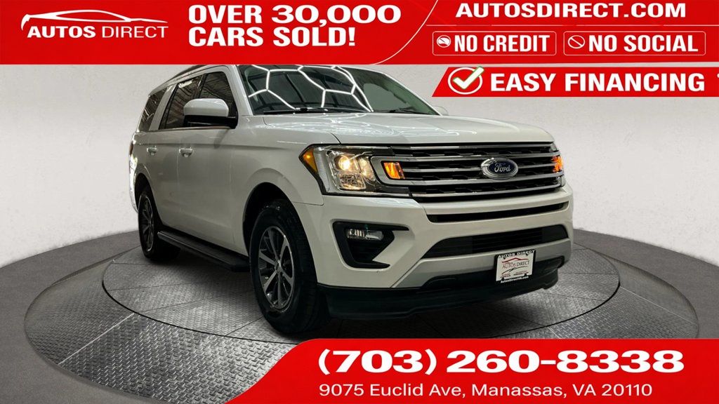 White Platinum 2019 Ford Expedition XLT RWD SUV / Crossover 4X2 Automatic