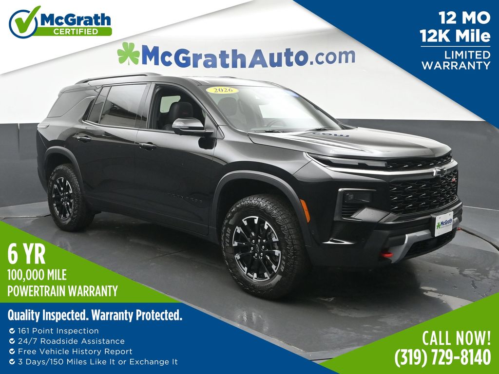 Mosaic Black Metallic 2026 Chevrolet Traverse SUV / Crossover Four-Wheel Drive 8-Speed Automatic