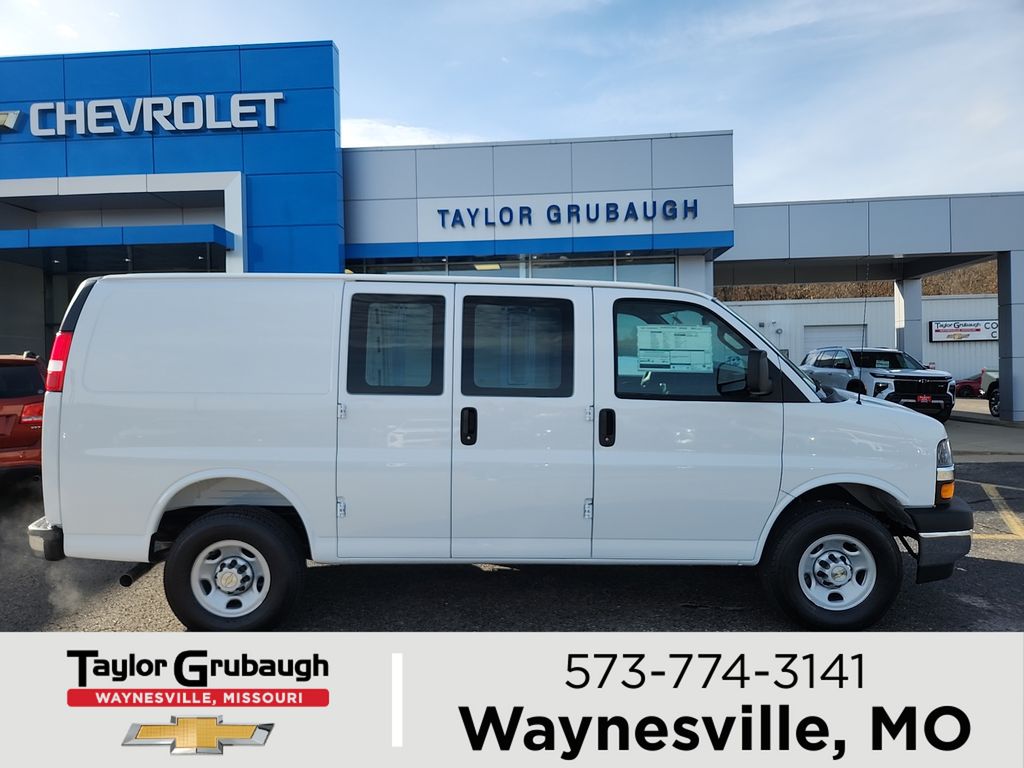 Summit White 2025 Chevrolet Express Cargo Van Rear-Wheel Drive