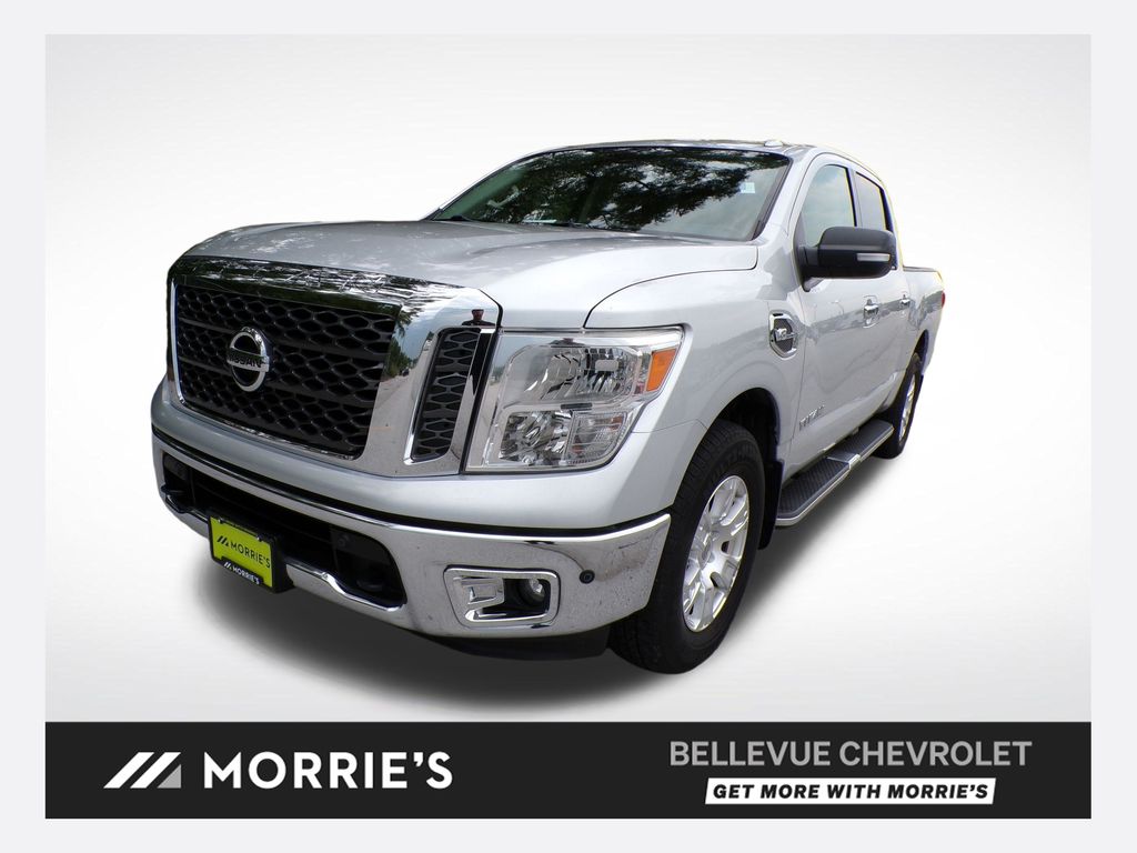 Brilliant Silver Metallic 2017 Nissan Titan Pickup Truck Four-Wheel Drive 7-Speed Automatic