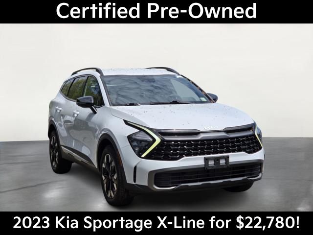 Glacial White Pearl 2023 Kia Sportage SUV / Crossover All-Wheel Drive 8-Speed Automatic