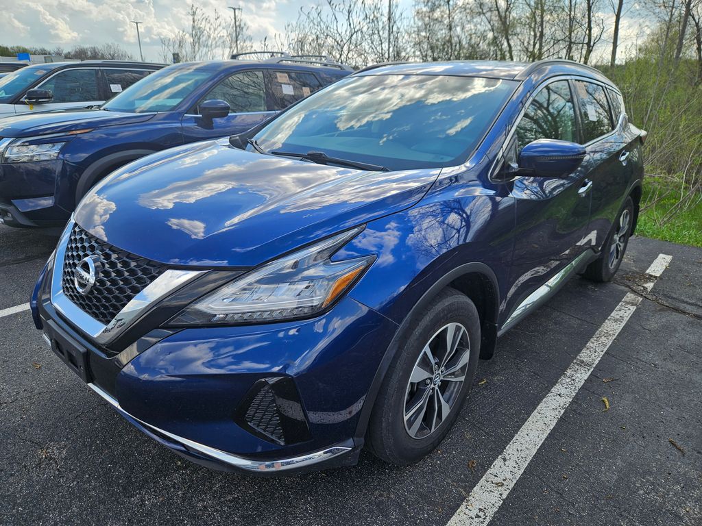 Blue 2021 Nissan Murano SV AWD SUV / Crossover All-Wheel Drive Continuously Variable Transmission