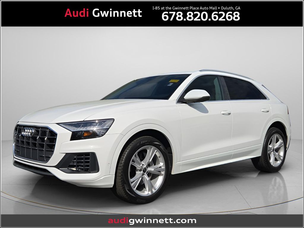 Carrara White 2023 Audi Q8 quattro Premium 55 TFSI SUV / Crossover All-Wheel Drive 8-Speed Automatic