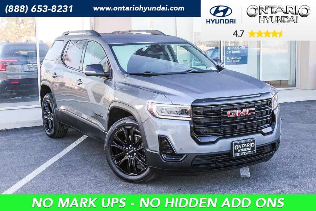 Gray (Satin Steel Metallic) 2021 GMC Acadia SUV / Crossover Front-Wheel Drive 9-Speed Automatic