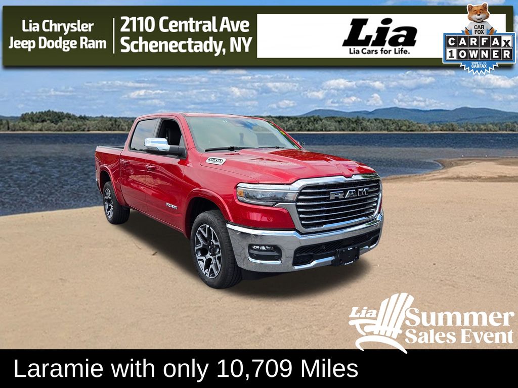 Molten Red Pearlcoat 2026 RAM 1500 Pickup Truck Four-Wheel Drive 8-Speed Automatic