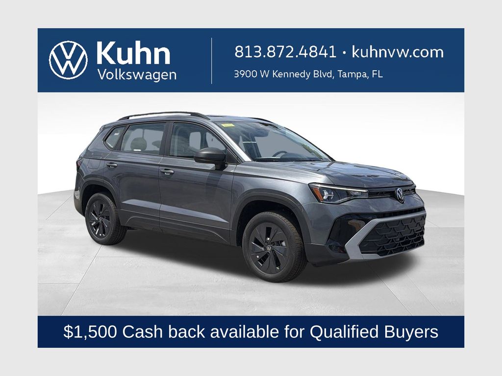 Platinum Gray Metallic 2026 Volkswagen Taos SUV / Crossover Front-Wheel Drive 8-Speed Automatic