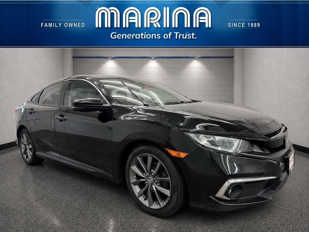2019 Honda Civic Negro (Crystal Black Pearl) Sedán Tracción delantera Transmisión variable continua