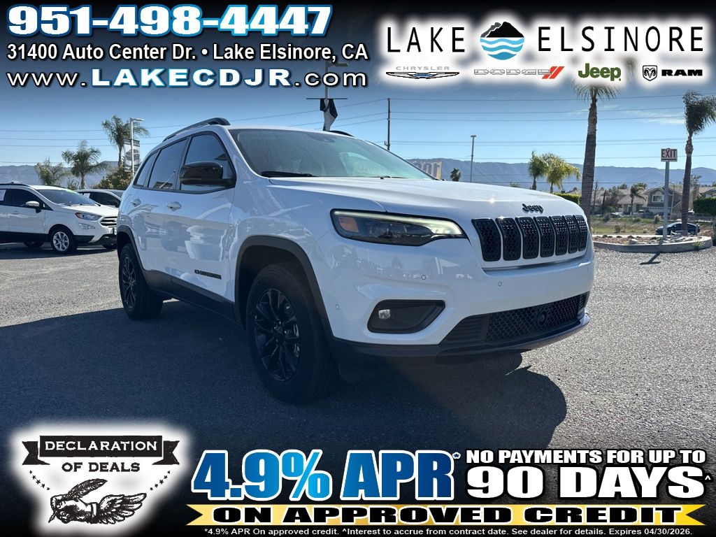 Bright White Clearcoat 2023 Jeep Cherokee Altitude Lux 4WD SUV / Crossover Four-Wheel Drive 9-Speed Automatic
