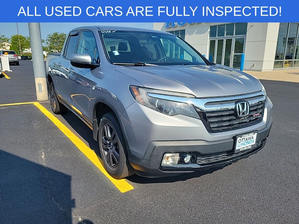 Lunar Silver Metallic 2019 Honda Ridgeline Pickup Truck All-Wheel Drive 6-Speed Automatic