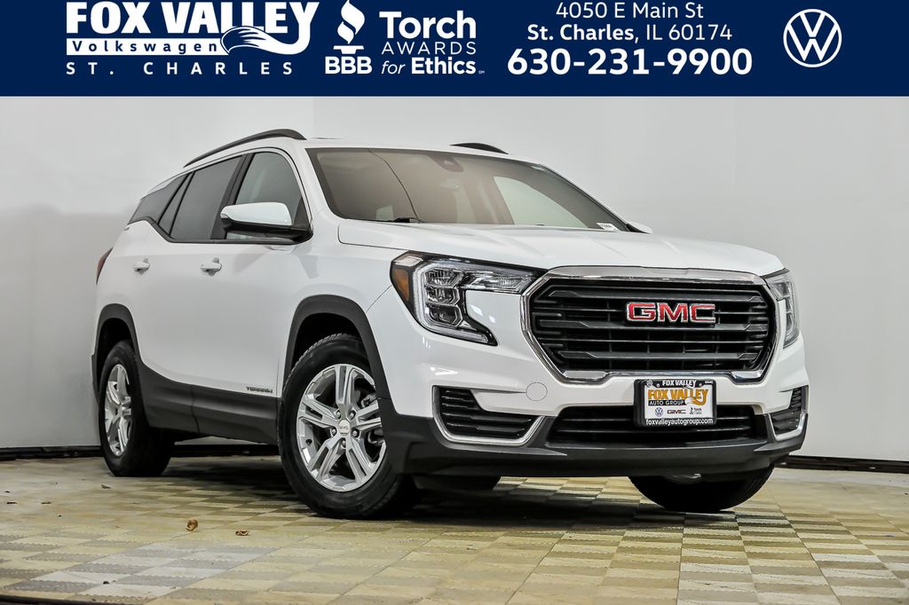 Summit White 2022 GMC Terrain SLE AWD SUV / Crossover All-Wheel Drive 9-Speed Automatic