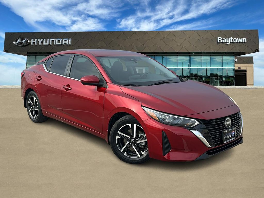 Red (Scarlet Ember Tintcoat) 2024 Nissan Sentra Sedan Front-Wheel Drive Continuously Variable Transmission