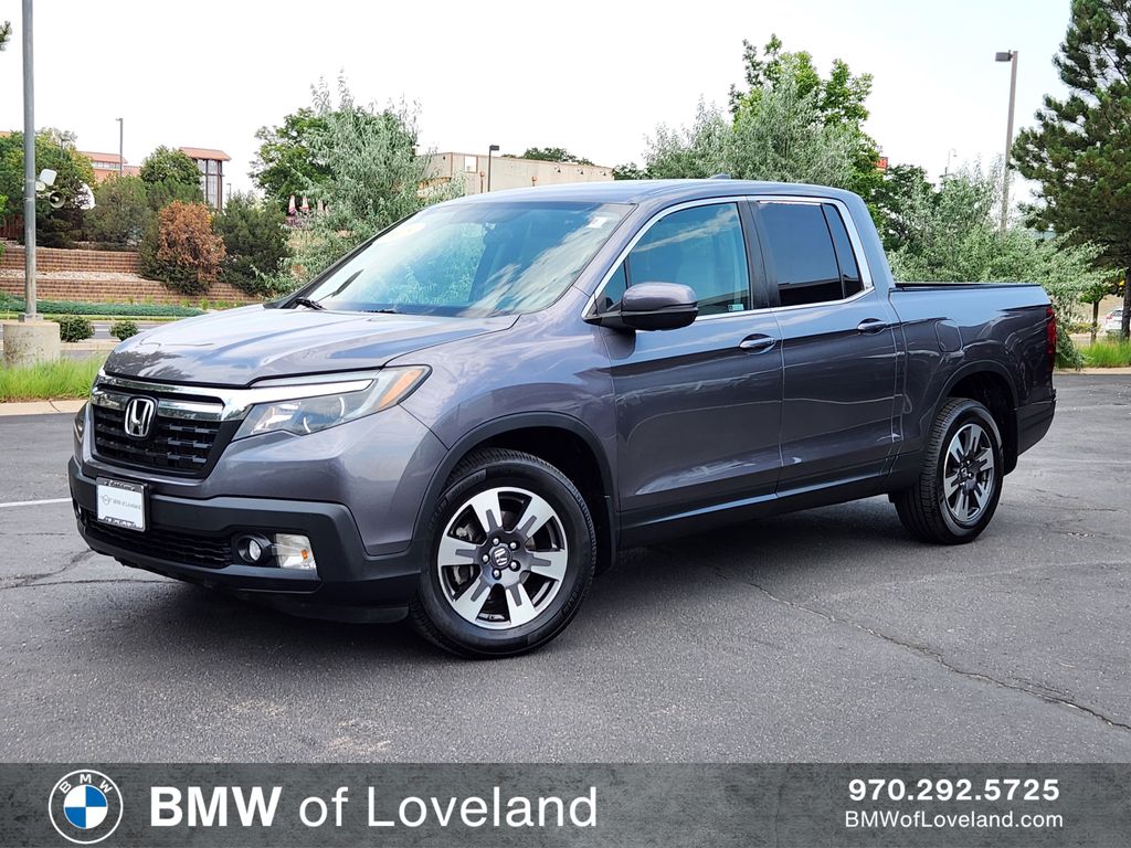 Gray 2019 Honda Ridgeline Pickup Truck All-Wheel Drive 6-Speed Automatic