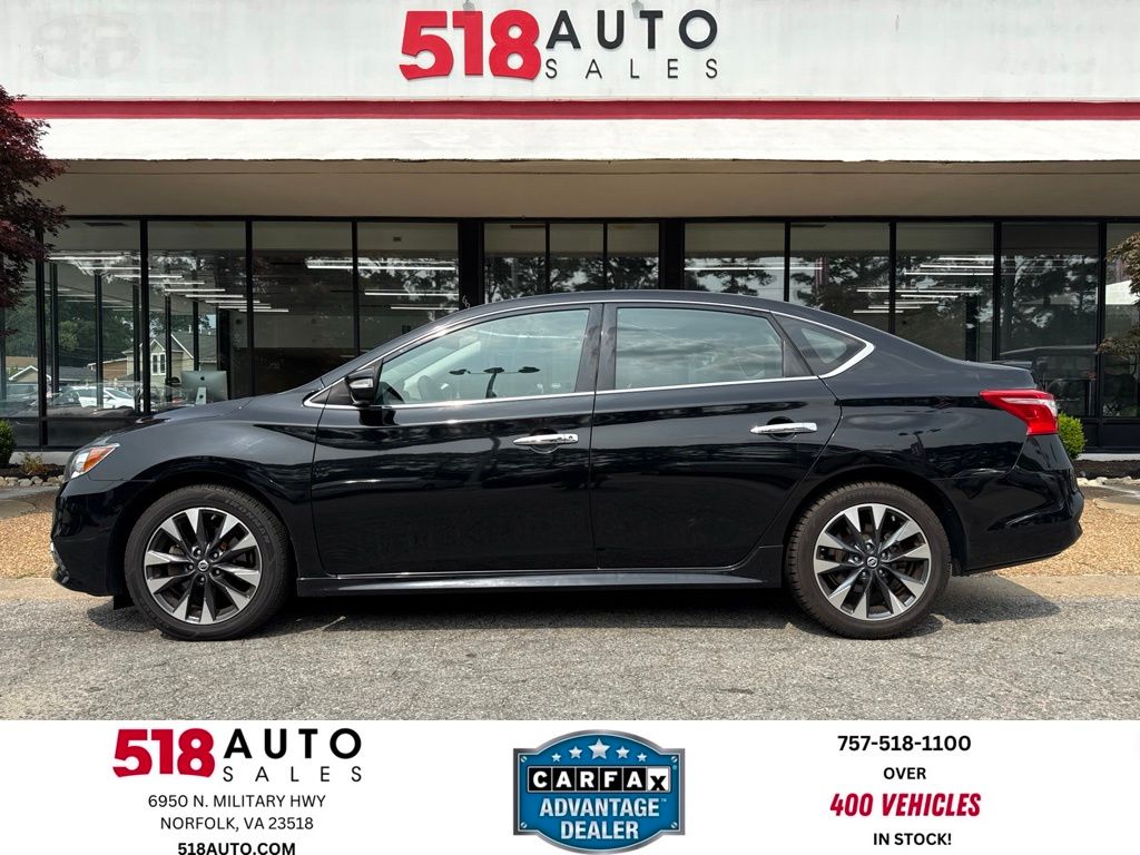 Super Black 2018 Nissan Sentra Sedan Front-Wheel Drive Continuously Variable Transmission