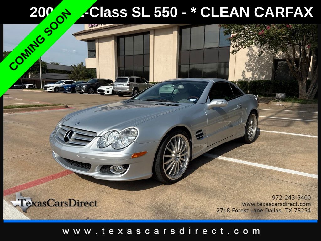 Iridium Silver Metallic 2008 Mercedes-Benz SL-Class Convertible Rear-Wheel Drive 7-Speed Automatic
