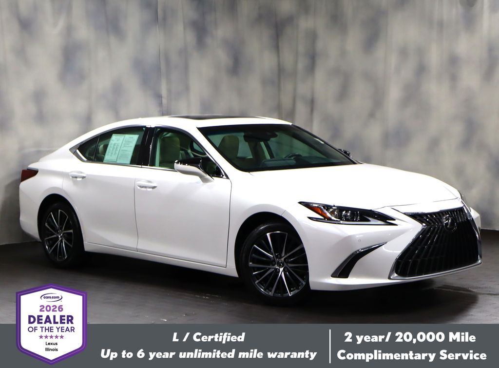 Eminent White Pearl 2024 Lexus ES 250 AWD Sedan All-Wheel Drive 8-Speed Automatic