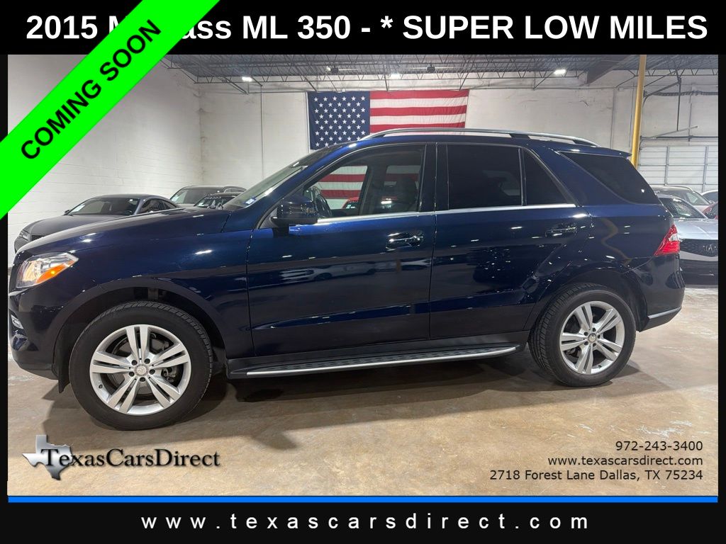 Lunar Blue Metallic 2015 Mercedes-Benz M-Class SUV / Crossover All-Wheel Drive 7-Speed Automatic