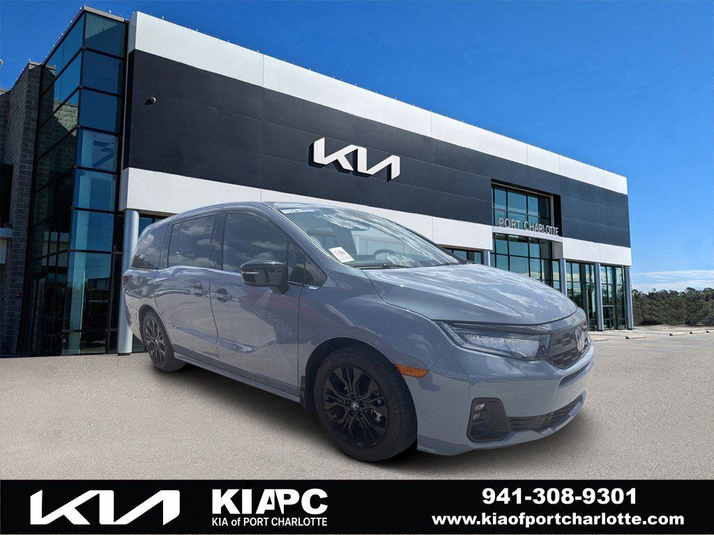 Gray (Modern Steel Metallic) 2025 Honda Odyssey Sport-L FWD Minivan Front-Wheel Drive Automatic