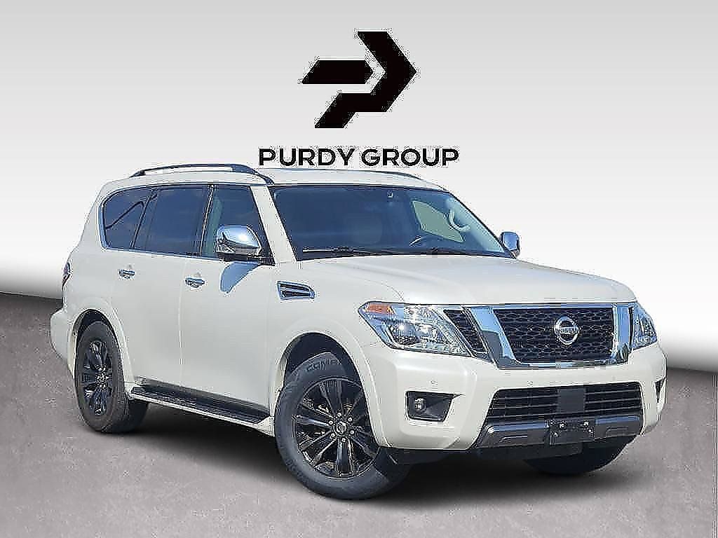 Pearl White 2020 Nissan Armada SUV / Crossover Four-Wheel Drive 7-Speed Automatic