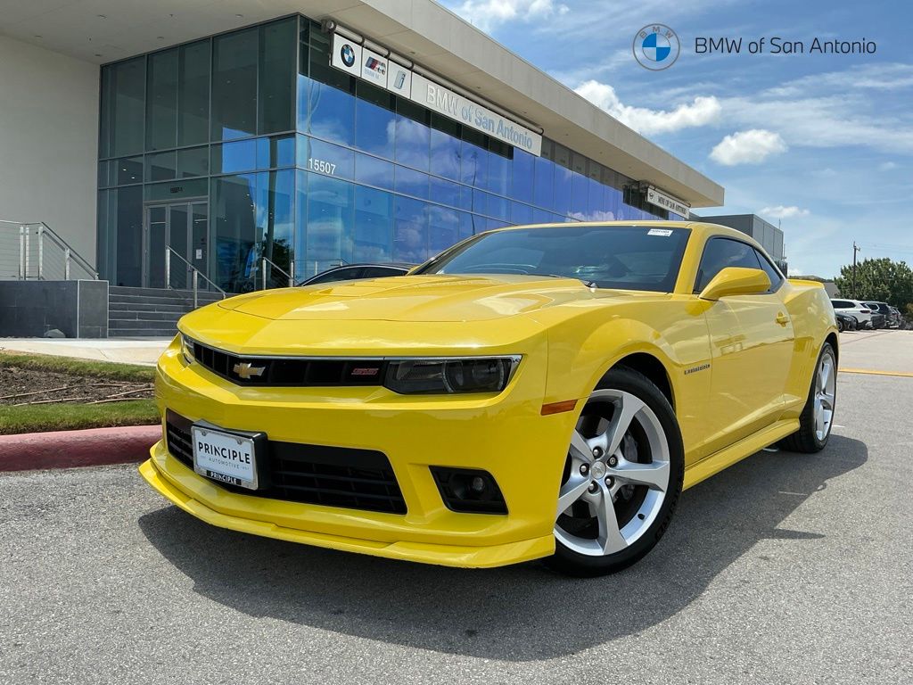 Bright Yellow 2015 Chevrolet Camaro Coupe Rear-Wheel Drive 6-Speed Manual