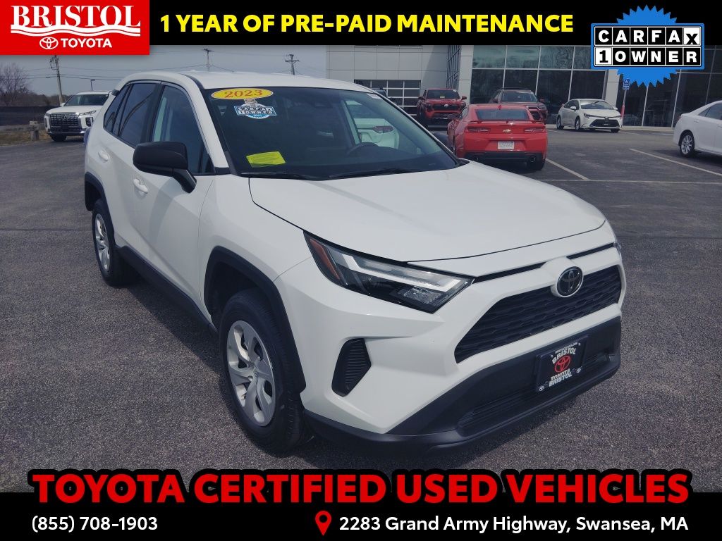 White 2023 Toyota RAV4 LE AWD SUV / Crossover All-Wheel Drive 8-Speed Automatic