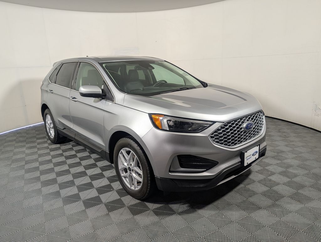 Iconic Silver Metallic 2024 Ford Edge SEL AWD SUV / Crossover All-Wheel Drive 8-Speed Automatic