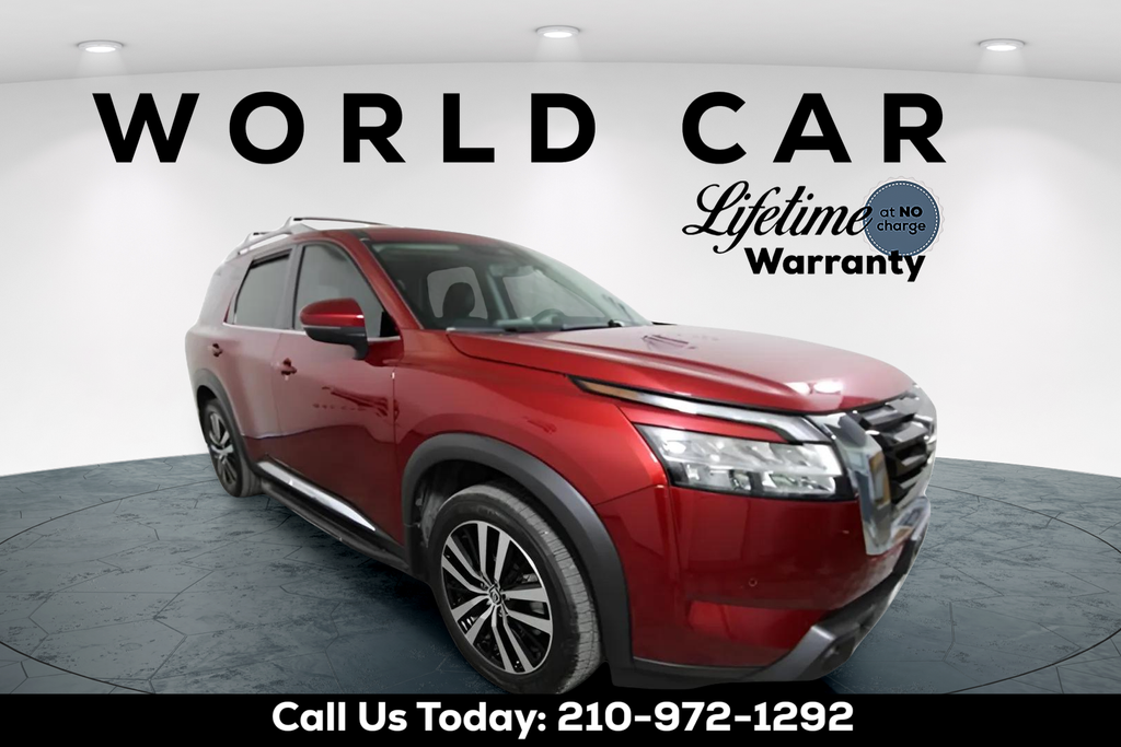 Red (Scarlet Ember Tintcoat) 2023 Nissan Pathfinder SUV / Crossover Front-Wheel Drive 9-Speed Automatic