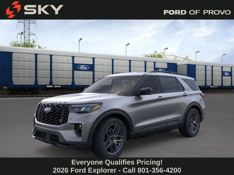 Carbonized Gray Metallic 2026 Ford Explorer ST AWD SUV / Crossover All-Wheel Drive Automatic