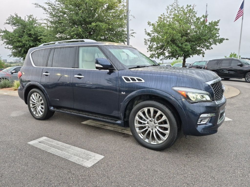 Brown (Beige) 2016 INFINITI QX80 4WD SUV / Crossover All-Wheel Drive 7-Speed Automatic