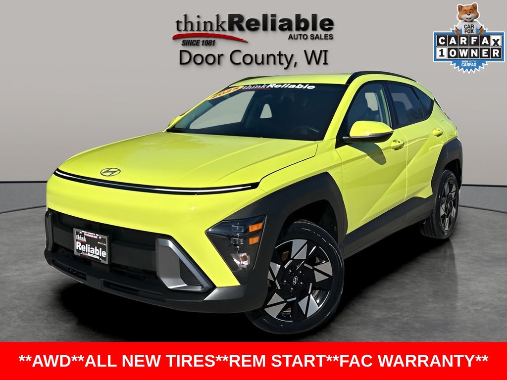 Neoteric Yellow 2025 Hyundai Kona SUV / Crossover All-Wheel Drive Continuously Variable Transmission