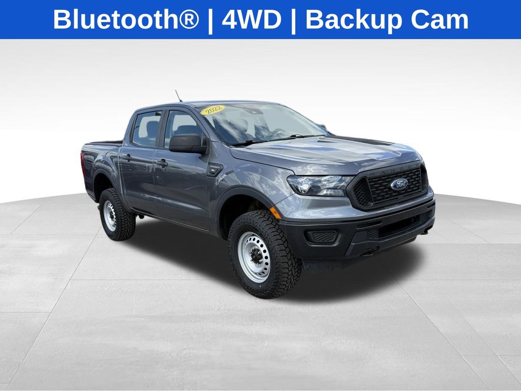 Carbonized Gray Metallic 2022 Ford Ranger XL SuperCrew 4WD Pickup Truck Four-Wheel Drive Automatic