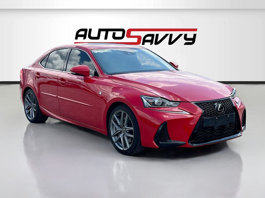 2019 Lexus IS 350 Red at Westside Lexus