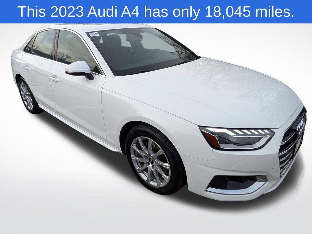 Ibis White 2023 Audi A4 quattro Premium 40 TFSI AWD Sedan All-Wheel Drive 7-Speed Automatic