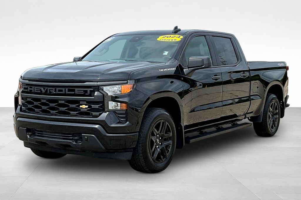 Black 2024 Chevrolet Silverado 1500 Pickup Truck Four-Wheel Drive 8-Speed Automatic
