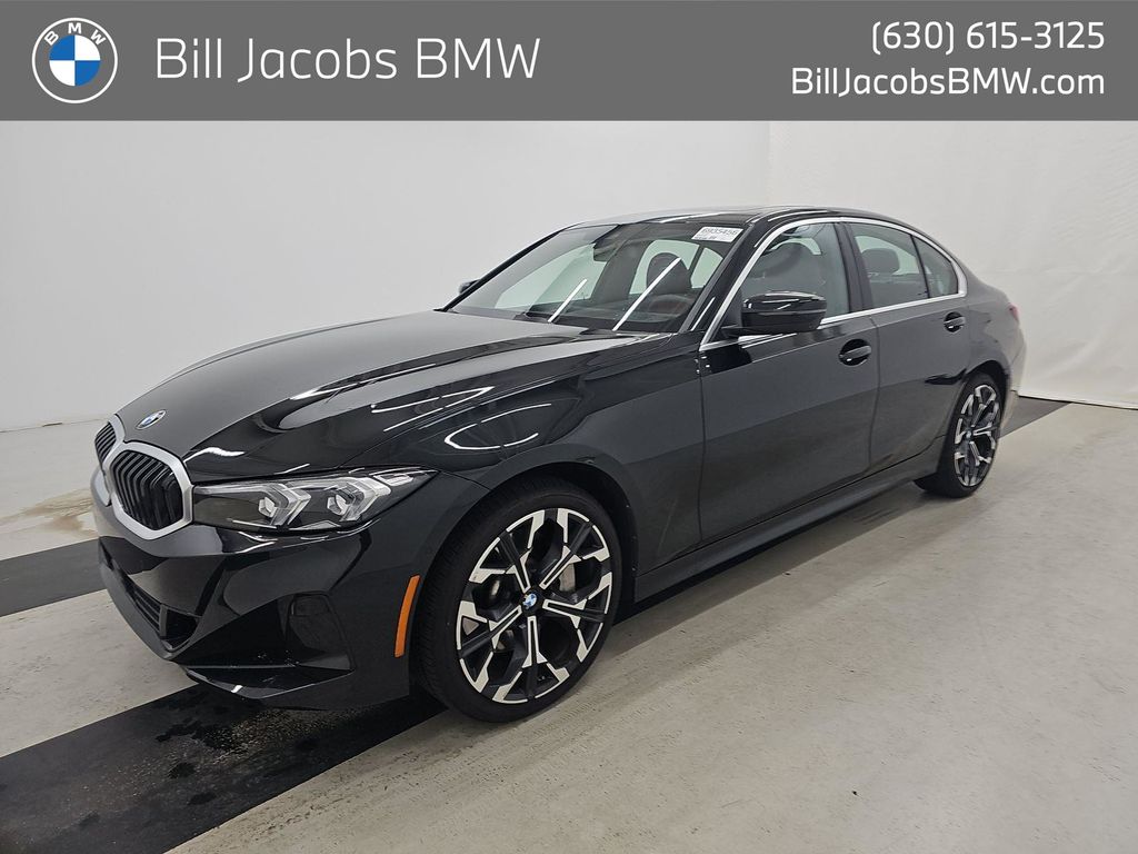 Black Sapphire Metallic 2025 BMW 3 Series 330i xDrive Sedan All-Wheel Drive 8-Speed Automatic