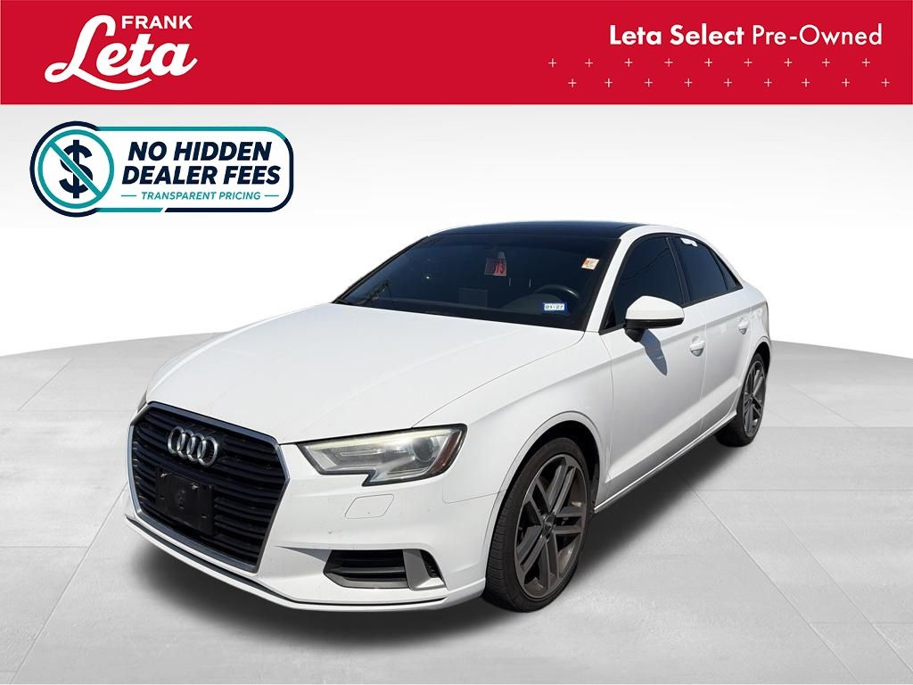 Glacier White Metallic 2018 Audi A3 Sedan Front-Wheel Drive 6-Speed Automatic