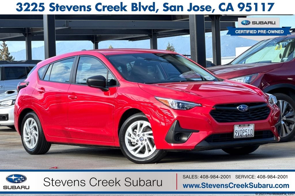 Pure Red 2025 Subaru Impreza AWD Wagon All-Wheel Drive Continuously Variable Transmission