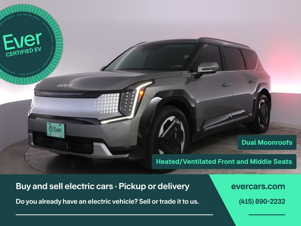 Pebble Gray 2024 Kia EV9 SUV / Crossover All-Wheel Drive 1-Speed Automatic