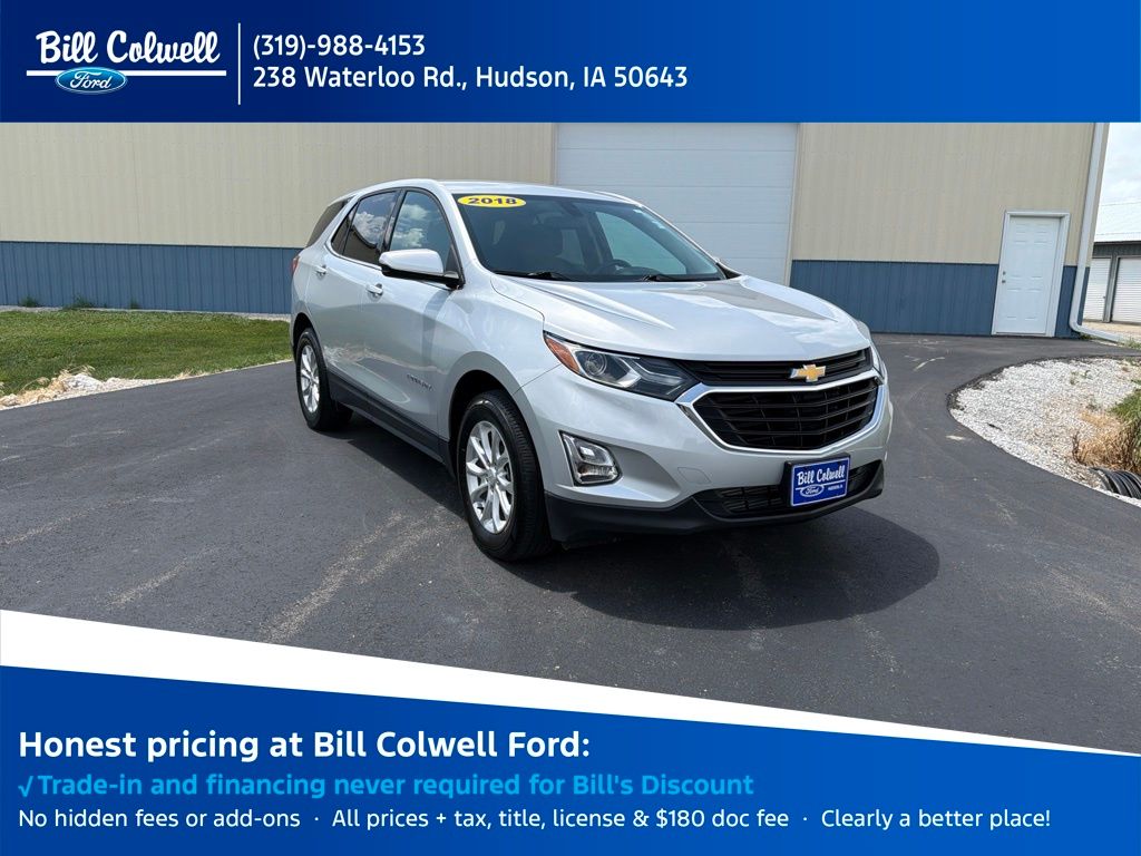 Silver Ice Metallic 2018 Chevrolet Equinox SUV / Crossover Four-Wheel Drive 6-Speed Automatic Overdrive