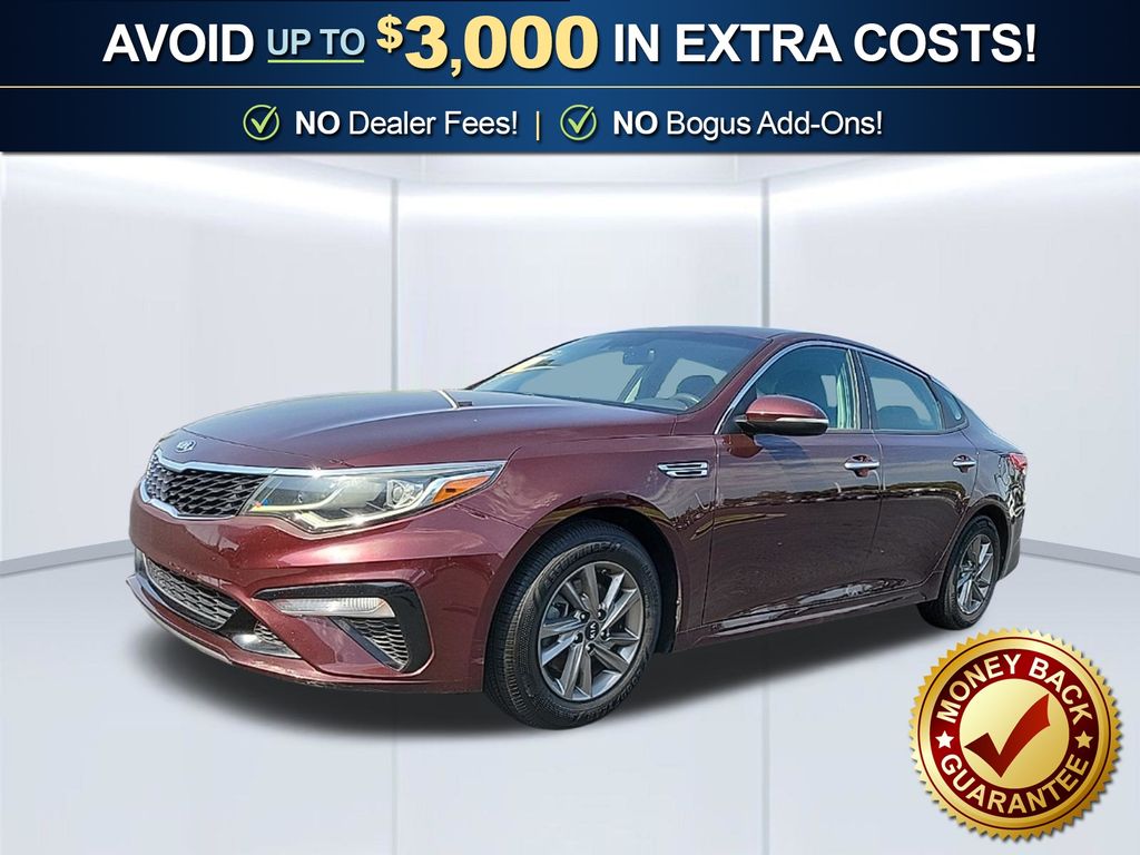 Red (Sangria) 2020 Kia Optima Sedan Front-Wheel Drive 6-Speed Automatic
