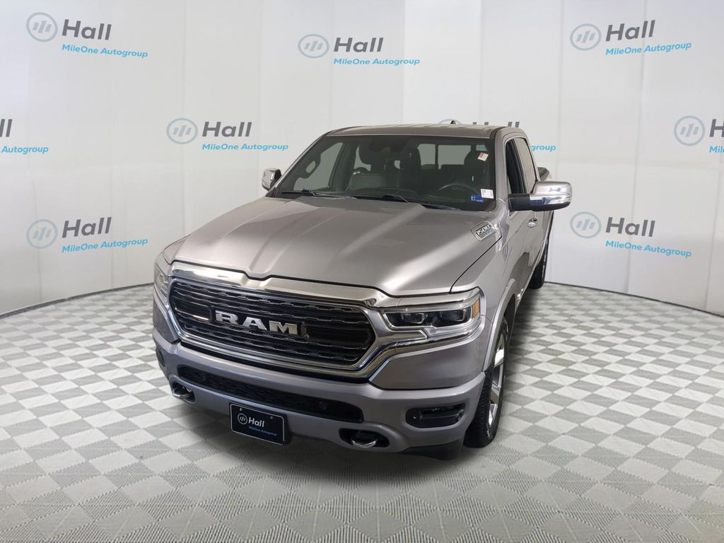 Billet Silver Metallic Clearcoat 2021 RAM 1500 Limited Crew Cab 4WD Pickup Truck Four-Wheel Drive 8-Speed Automatic