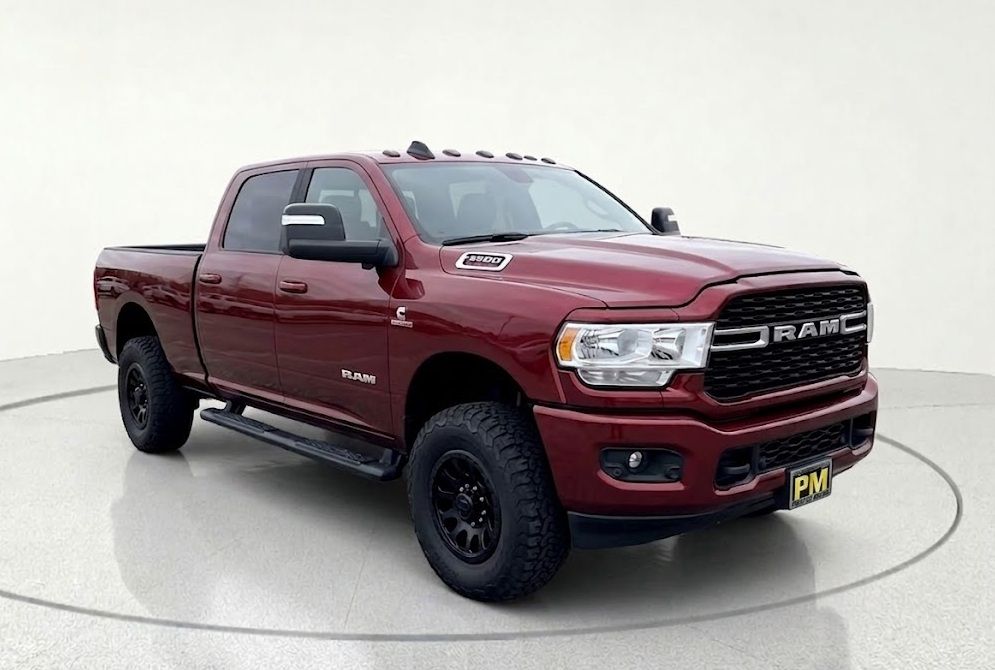 Delmonico Red Pearlcoat 2024 RAM 3500 Big Horn Crew Cab LB 4WD Pickup Truck Four-Wheel Drive 6-Speed Automatic