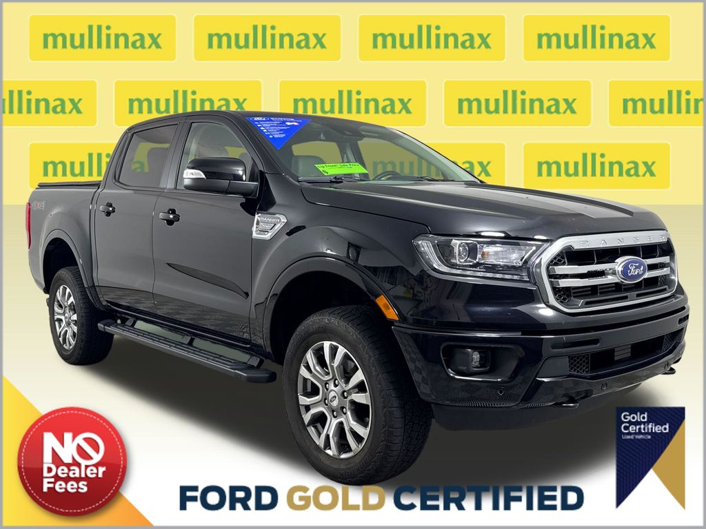 Shadow Black 2022 Ford Ranger Lariat SuperCrew 4WD Pickup Truck Four-Wheel Drive Automatic