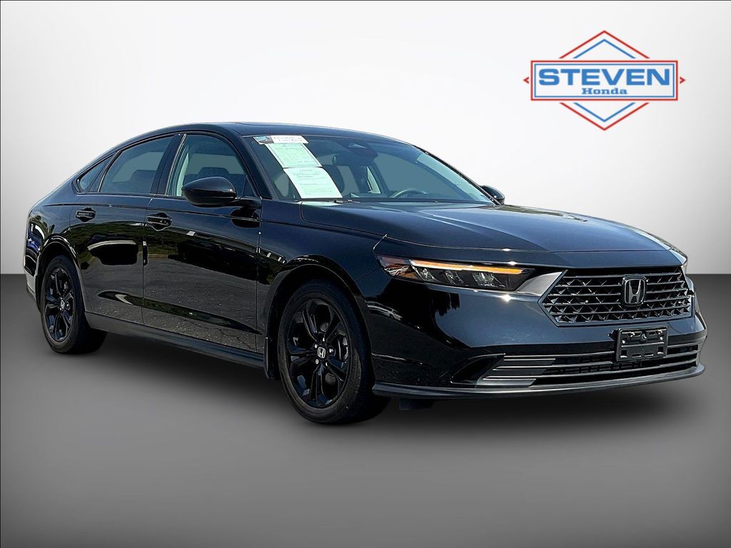 Crystal Black Pearl 2025 Honda Accord Sedan Front-Wheel Drive Continuously Variable Transmission