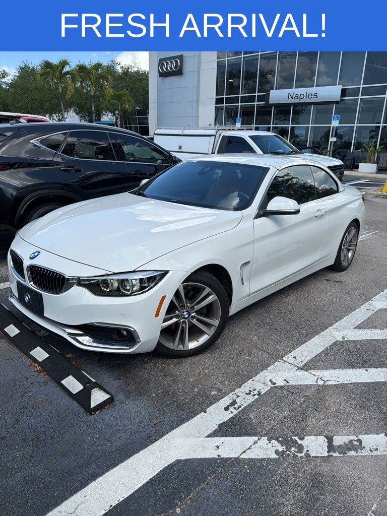 Alpine White 2018 BMW 4 Series 430i Convertible RWD Convertible Rear-Wheel Drive 8-Speed Automatic