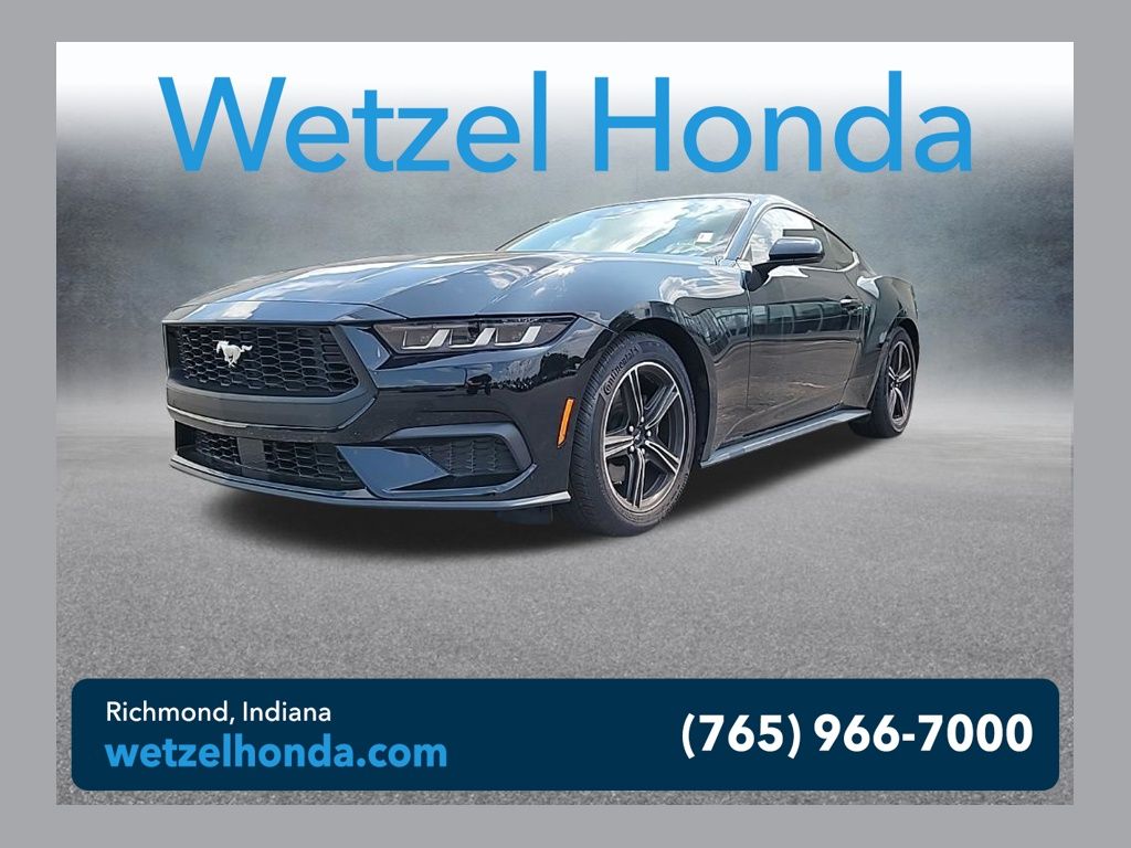 Shadow Black 2025 Ford Mustang Coupe Rear-Wheel Drive Automatic