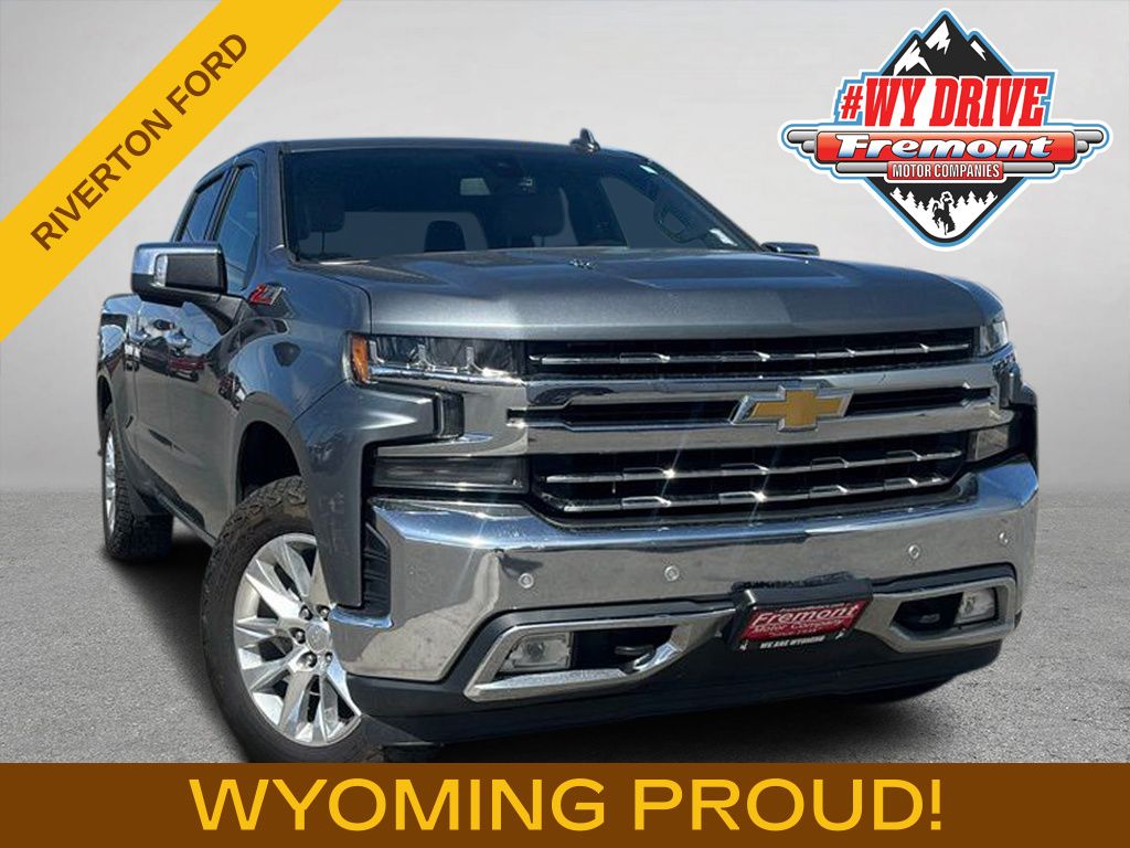 Gray (Satin Steel Metallic) 2020 Chevrolet Silverado 1500 LTZ Crew Cab 4WD Pickup Truck Four-Wheel Drive Automatic