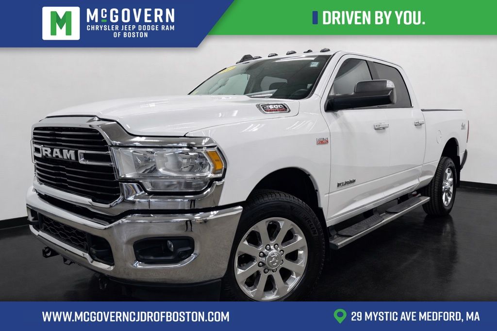 Bright White Clearcoat 2019 RAM 2500 Big Horn Crew Cab 4WD Pickup Truck Four-Wheel Drive 8-Speed Automatic
